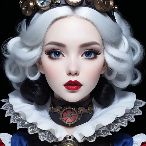 Prompt: <mymodel>Steampunk Snow White with black hair