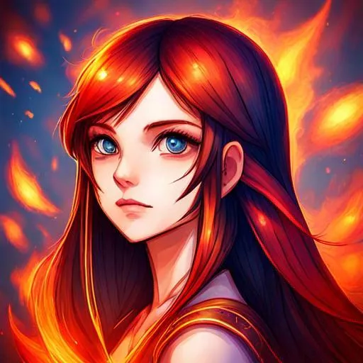 Prompt: Fairy of fire