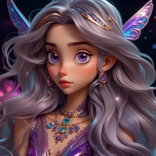 Prompt: <mymodel>Fairy goddess of outer space,erherial,cosmic being,closeup