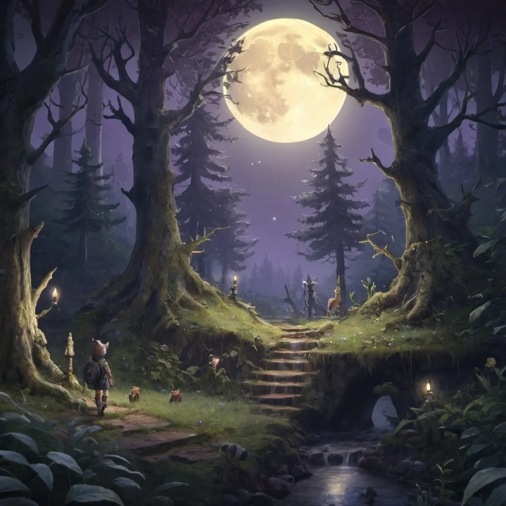 Prompt: The Moonlit Forest Quest

