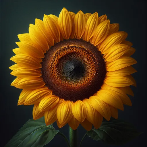 Prompt: Closeup of a perfect sunflower