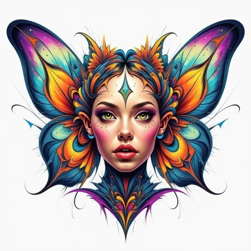 Prompt: Beautiful  hybrid woman with orange flowers sprouting from her, oil painting, detailed fiery eyes, ethereal glow, dark and mysterious, high quality, vibrant colors, surreal, haunting, intricate floral details, intense gaze, mystical atmosphere, oil painting, demon, hybrid, fiery eyes, ethereal, vibrant colors, surreal, haunting, floral details, intense gaze, mystical atmosphere