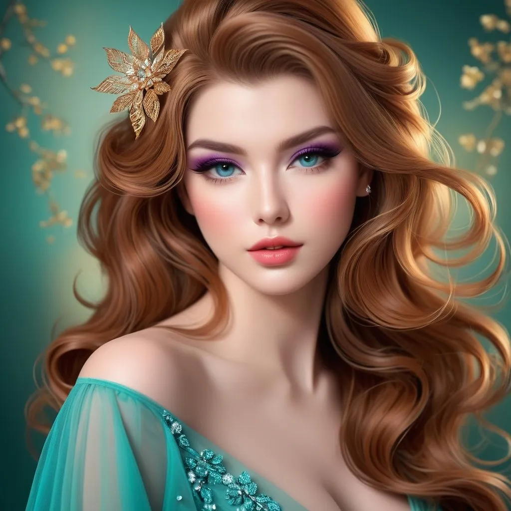 Prompt: <mymodel>beautiful makeup and hair on a gorgeous woman