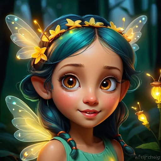 Prompt: firefly fairy