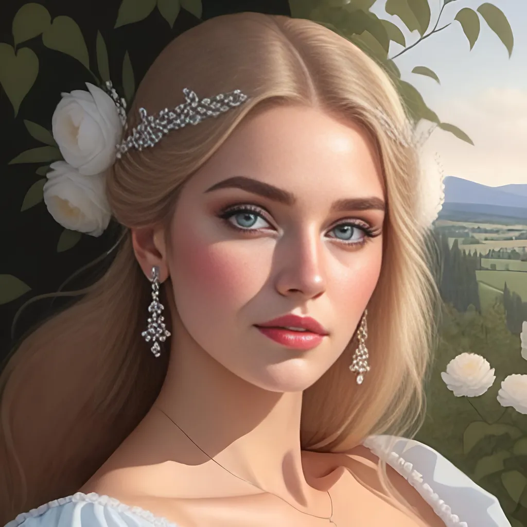 Prompt: <mymodel>Realistic painting of a beautiful woman in a garden, perfect composition, super detailed, high quality, painting strokes, intricate details, highly detailed, renaissance painting, baroque painting, paint texture, symmetrical face, ideal human, ultra details, ethereal lighting 