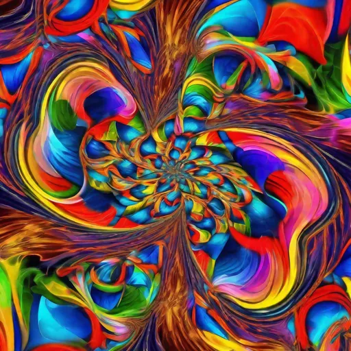 Prompt: Topsy turvy abstract digital art, vibrant and contrasting colors, swirling patterns, surreal atmosphere, high energy, kaleidoscopic, dynamic composition, psychedelic, high quality, abstract, vibrant colors, swirling patterns, surreal atmosphere, energetic, kaleidoscopic, dynamic composition