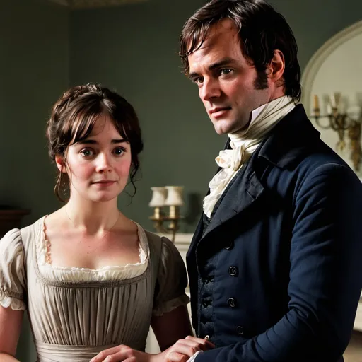 Prompt: Mr. Darcy and Elizabeth Bennet