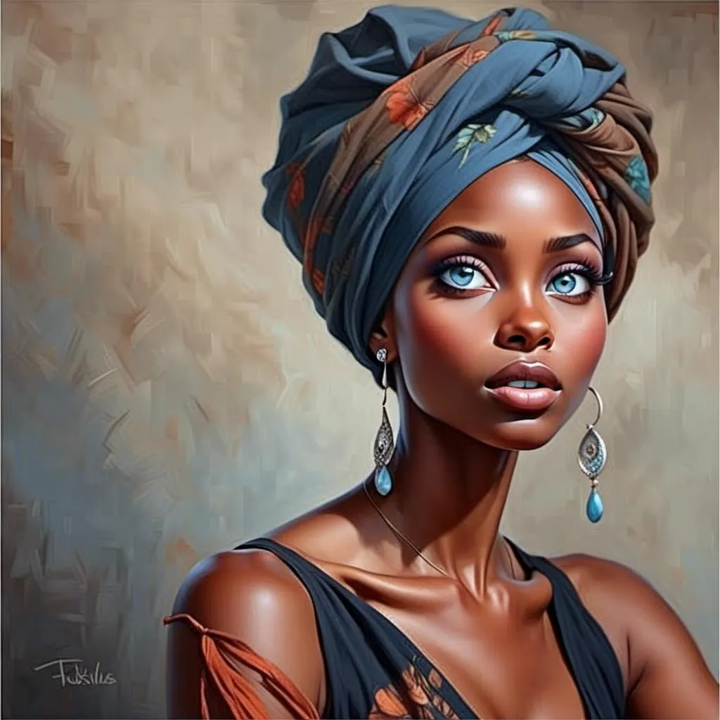 Prompt: <mymodel>A woman wearing a turban