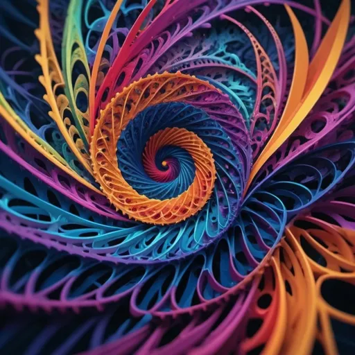 Prompt: (Spirograph art), highly detailed, intricate patterns, vibrant colors, deep blues and purples, radial symmetry, mesmerizing geometric shapes, gradient hues, elegant and complex designs, swirling motions, mathematical precision, dynamic composition, ethereal glow, calming effect, abstract beauty, captivating depth, immersive experience, fractal elements, ultra-detailed, high resolution, HD, masterful execution, artstation trending, award-worthy creation