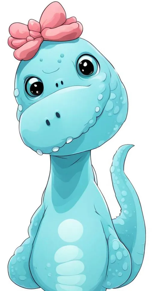 Prompt: cute little dinosaur