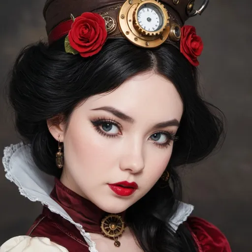 Prompt: <mymodel>Steampunk Snow White