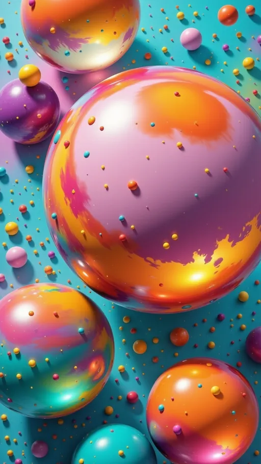 Prompt: a colorful abstract background with many different colors and shapes on it, including a drop of liquid, and a drop of water, Alberto Seveso, generative art, behance hd, an abstract sculpture