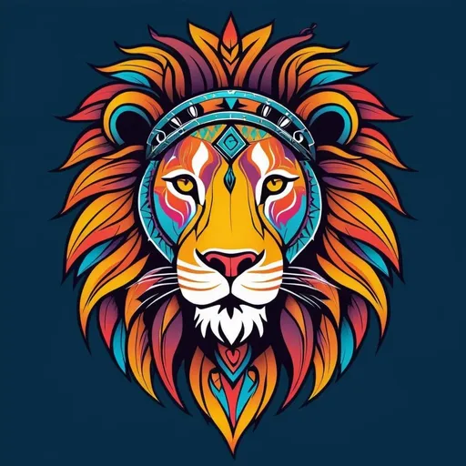 Prompt:  ʕ⁠ ⁠º⁠ ⁠ᴥ⁠ ⁠º⁠ʔ T-shirt Design of tribal colorful tattoo (⁠✪⁠㉨⁠✪⁠) highly detailed(⁠✪⁠㉨⁠✪⁠)intricate(⁠✪⁠㉨⁠✪⁠) design of a lion(⁠✪⁠㉨⁠✪⁠) Masterpiece(⁠✪⁠㉨⁠✪⁠) 8k(⁠✪⁠㉨⁠✪⁠) conceptual art(⁠✪⁠㉨⁠✪⁠) graffiti(⁠✪⁠㉨⁠✪⁠)fantasy(⁠✪⁠㉨⁠✪⁠) vibrant colors ʕ⁠ ⁠º⁠ ⁠ᴥ⁠ ⁠º⁠ʔ

