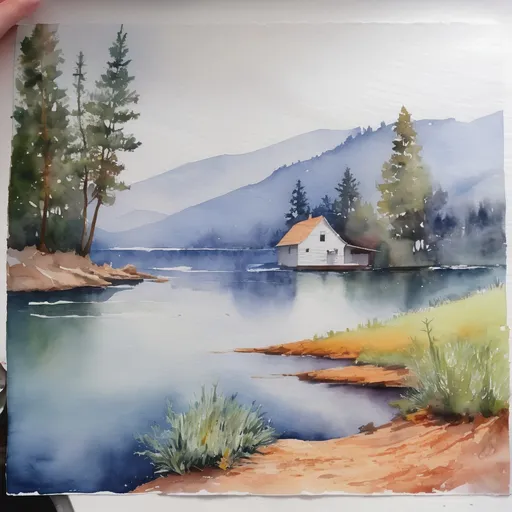 Prompt: A watercolor painting in watercolor