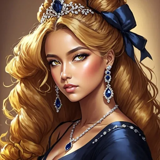 Prompt: <mymodel>Glamorously dressed lady of rhe 1930's wearing sapphire jewelry,blue eyes