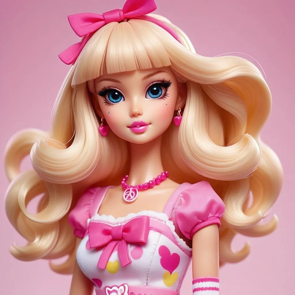 Prompt: Kawaii barbie doll