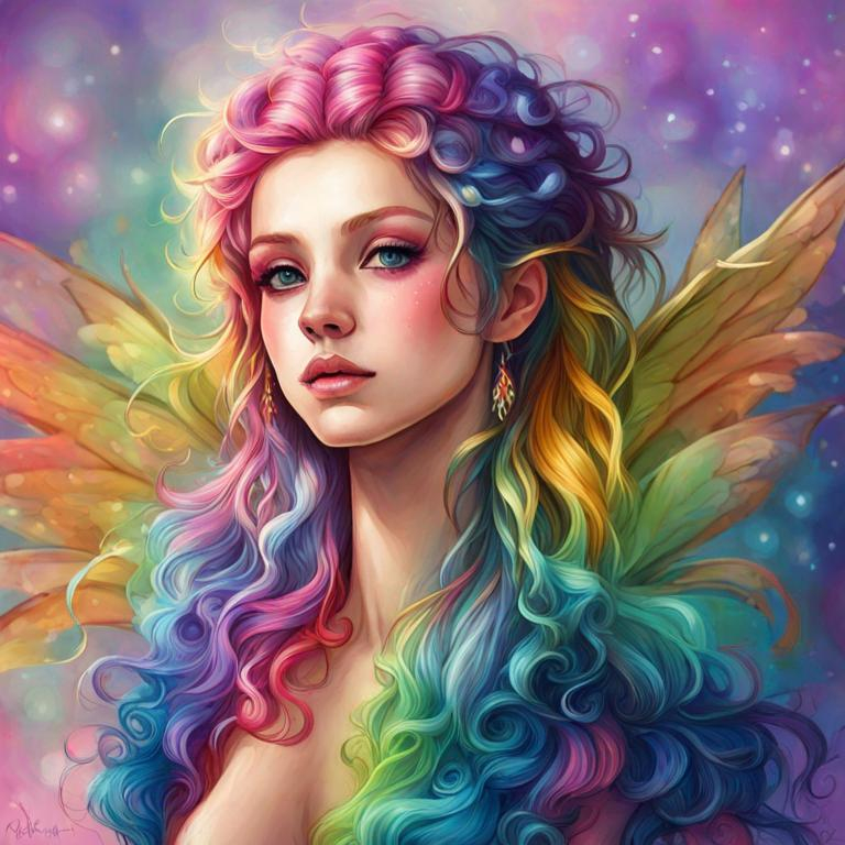 Prompt: colorful fairy
