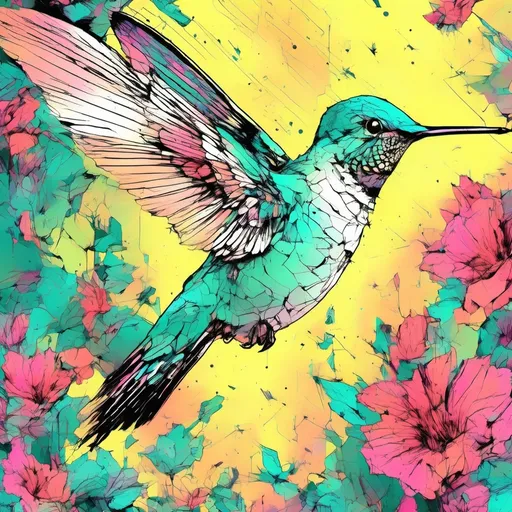 Prompt: hummingbird turquoise