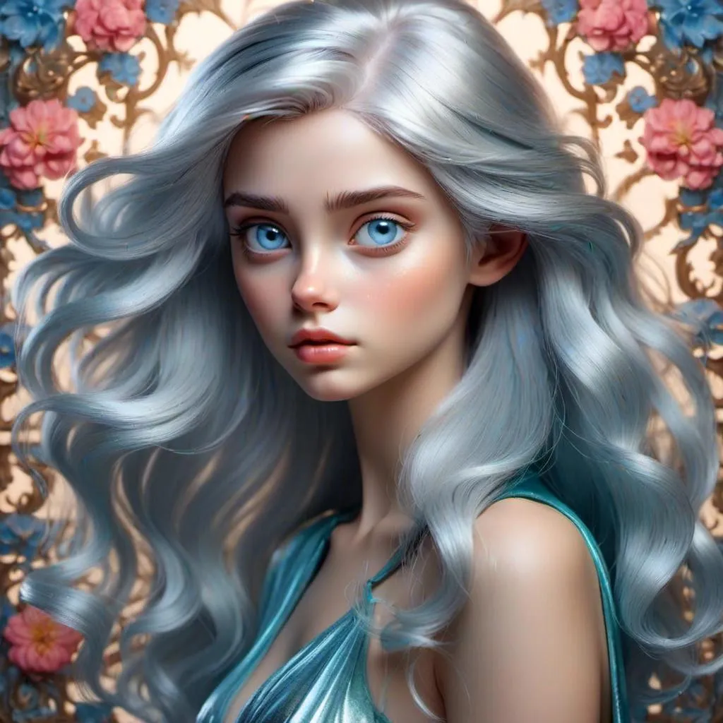 Prompt: <mymodel>cosmic Beauty. Art by artgerm, edre penovac, Daniel Merriam, catrin Welz-Stein, Nicoletta ceccoli, James Jean. Gradient chrome colours. 3d.