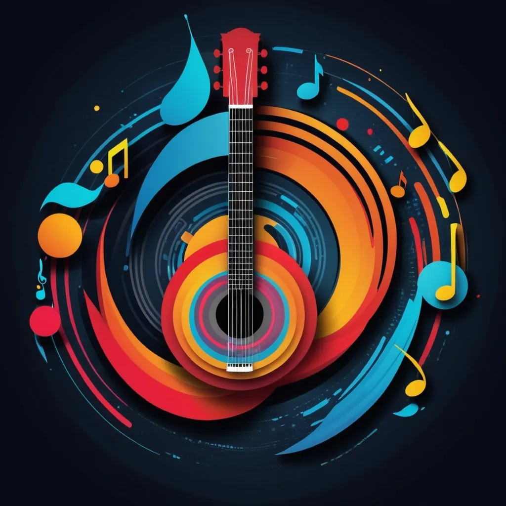 Prompt: A fusion of music and marketing