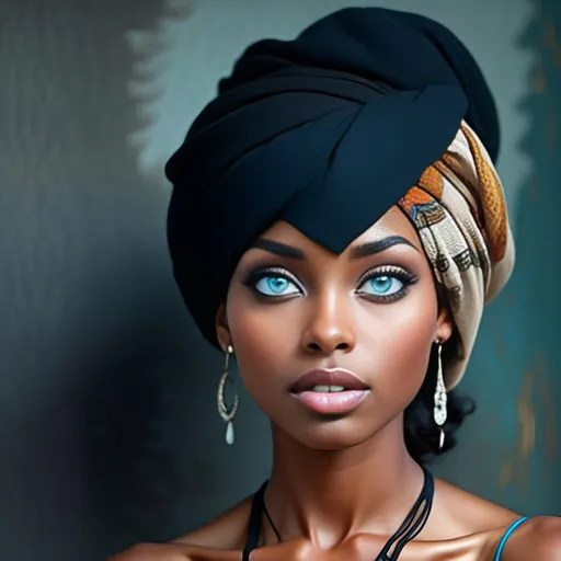 Prompt: <mymodel>A woman wearing a turban