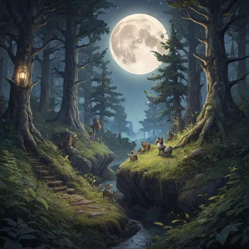 Prompt: The Moonlit Forest Quest

