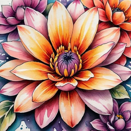 Prompt: <mymodel> Colorful flower tattoo, watercolor style, vibrant petals, intricate details, high quality, vibrant colors, floral design, professional tattoo art, artistic, beautiful, realistic, watercolor, detailed, highres, vibrant, intricate details, floral, professional, colorful, vibrant colors, watercolor style, artistic