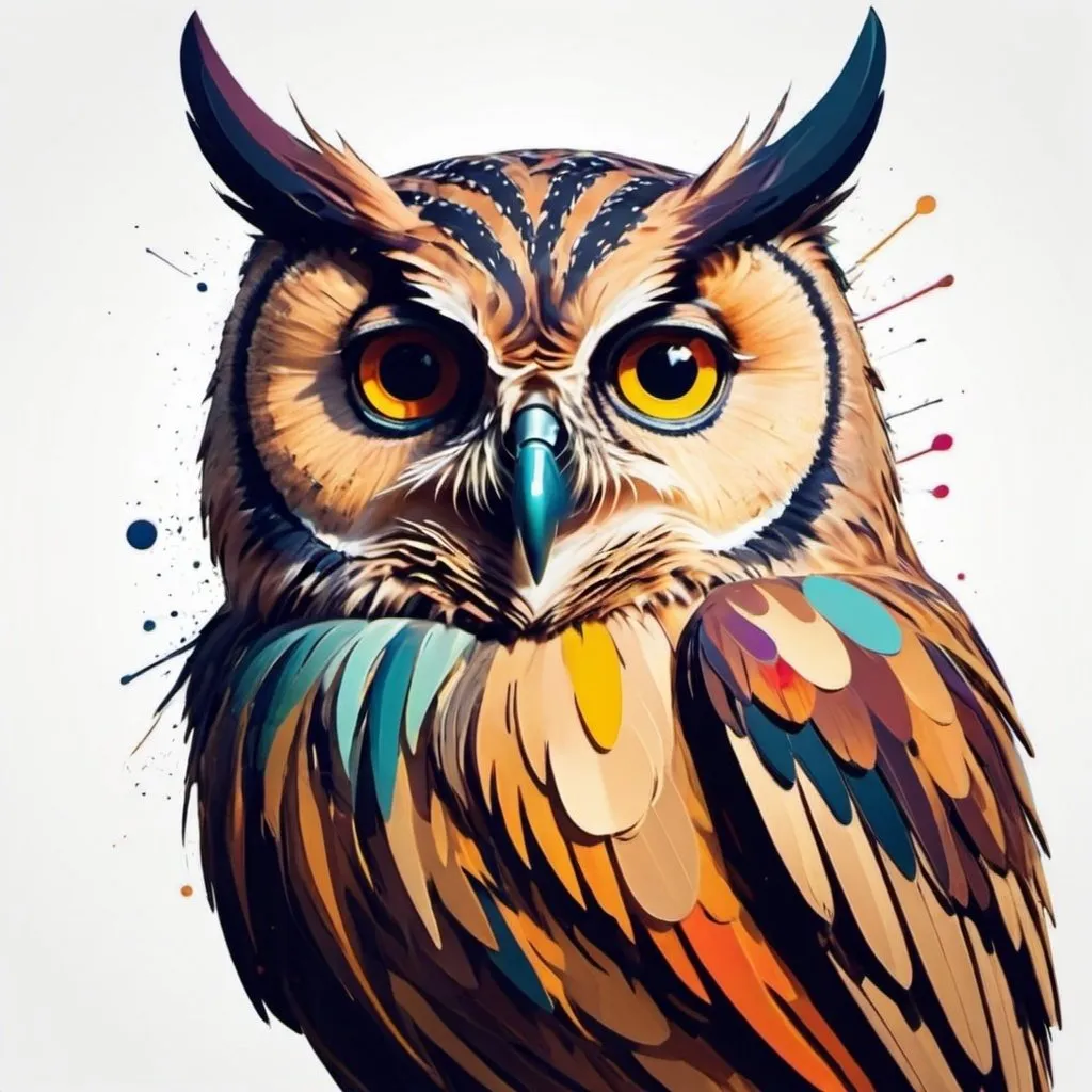 Prompt: Abstract owl