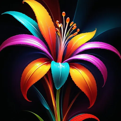 Prompt: <mymodel> Vibrant abstract digital artwork of flowers, dazzling colors, dynamic composition, high energy, modern digital art, vibrant, abstract, digital, high energy, dynamic composition, best quality, colorful, vivid tones, professional lighting