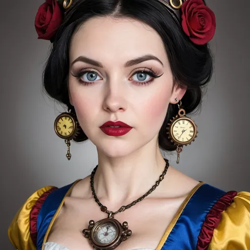 Prompt: Steampunk Snow White