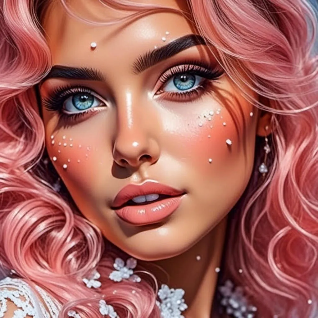 Prompt: <mymodel>(masterpiece), (best quality), (ultra-detailed), Beautiful frosting goddess, goddess of cake, bright pink frosting hair, pink features, wearing a detailed dress with sprinkles, by Tim burton, Highly Detailed, Digital Painting, hyper detailed eyes, Elegant, Portrait, Beautiful, Colourful, Artgerm, Alphonse Mucha, Ilya Kuvshinov, Watercolor, Ink Painting, Liminal Space, ilya kuvshinov, beautiful watercolor painting, realistic, detailed, painting by olga shvartsur, svetlana novikova, fine art, soft watercolor, (detailed background:1.3), Cinematic Lighting, ethereal light, intricate details, extremely detailed, incredible details, full colored, octane render, amazing detail, color grading, (glowing haze)++(soft glow)+ digital art render,