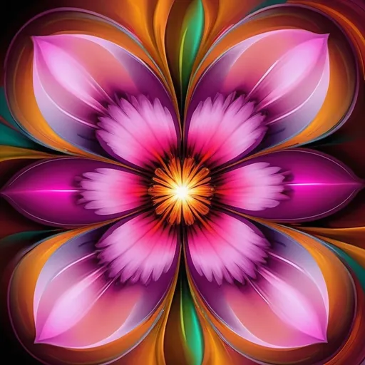 Prompt: Vibrant abstract digital artwork of flowers, dazzling colors, dynamic composition, high energy, modern digital art, vibrant, abstract, digital, high energy, dynamic composition, best quality, colorful, vivid tones, professional lighting