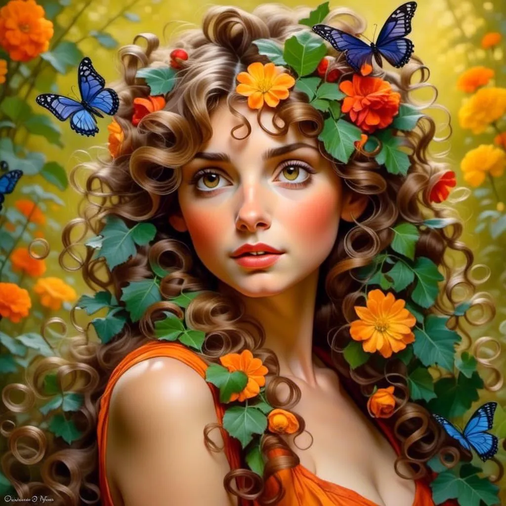 Prompt: <mymodel>a fairy of spring, ,wildflowers, vivid colors, closeup