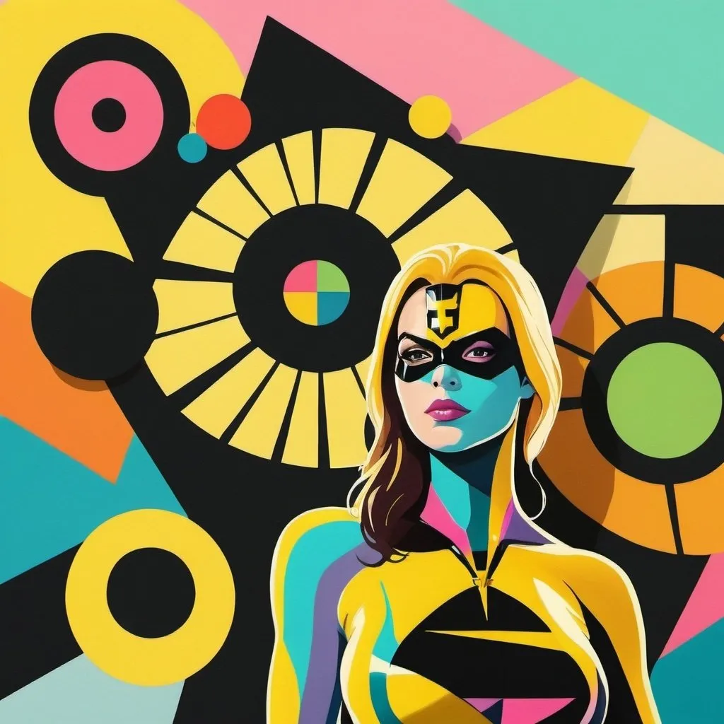 Prompt: Pastel Color Pallet, Portrait Woman Superhero, Highly Detailed