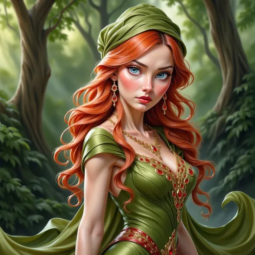 Prompt: Hyper-realisctic, (Full body character portrait), Female Fairy Druid, enchanting forest background, dramatic lighting casting playful shadows, intricate leafy attire, (beautiful, elegant pose), captivating expression with a hint of mischief, vibrant colors enhancing attractiveness, ultra-detailed eyes, ultra-detailed, whimsical atmosphere, 4K quality, fantasy art style.