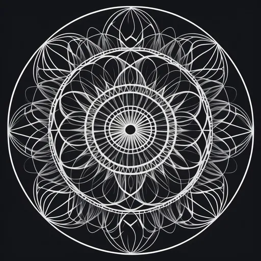 Prompt: A intricate design in the style of Spirograph