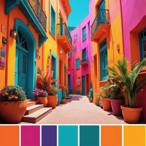 Prompt: (vibrantly), (colorful), dynamic color palette, intense hues, lively atmosphere, bright contrast, energetic composition, rich saturation, attractive visuals, eye-catching design, cheerful ambiance, high vibrancy, ultra-detailed, striking visual elements, engaging patterns, captivating scene, bold aesthetic, perfect for attention, showcasing vibrancy in every aspect.