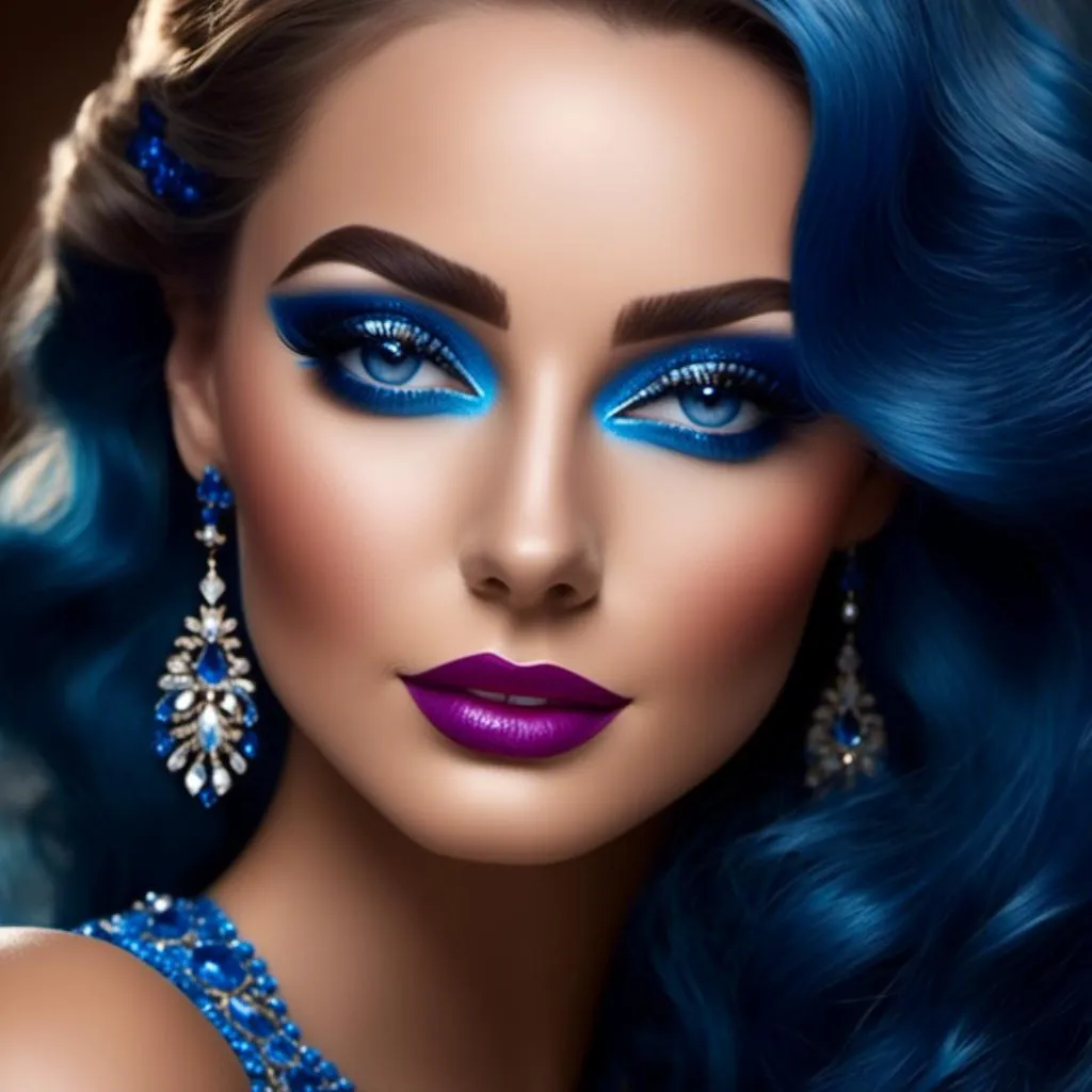 Prompt: <mymodel>blue beauty