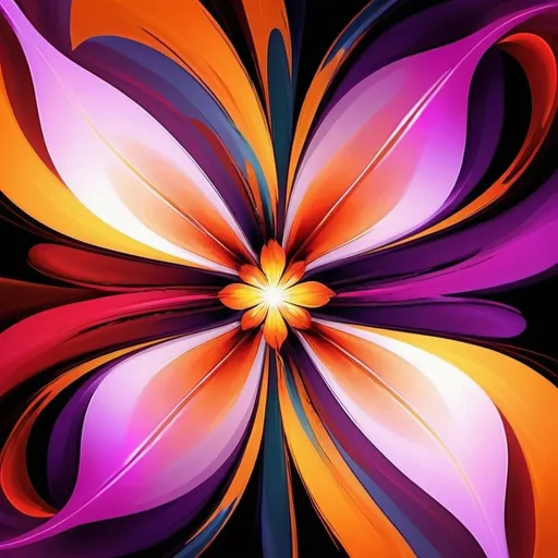 Prompt: Vibrant abstract digital artwork of flowers, dazzling colors, dynamic composition, high energy, modern digital art, vibrant, abstract, digital, high energy, dynamic composition, best quality, colorful, vivid tones, professional lighting