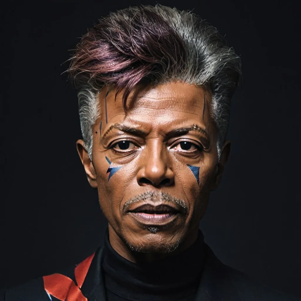 Prompt: black David bowie 