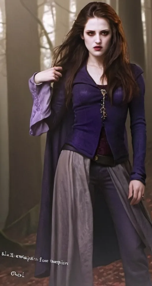 Prompt: Bella from twilight after she became a vampire