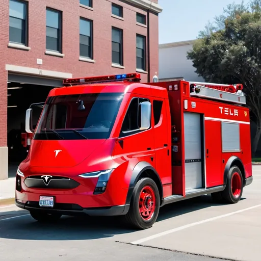 Prompt: Tesla Firetruck
