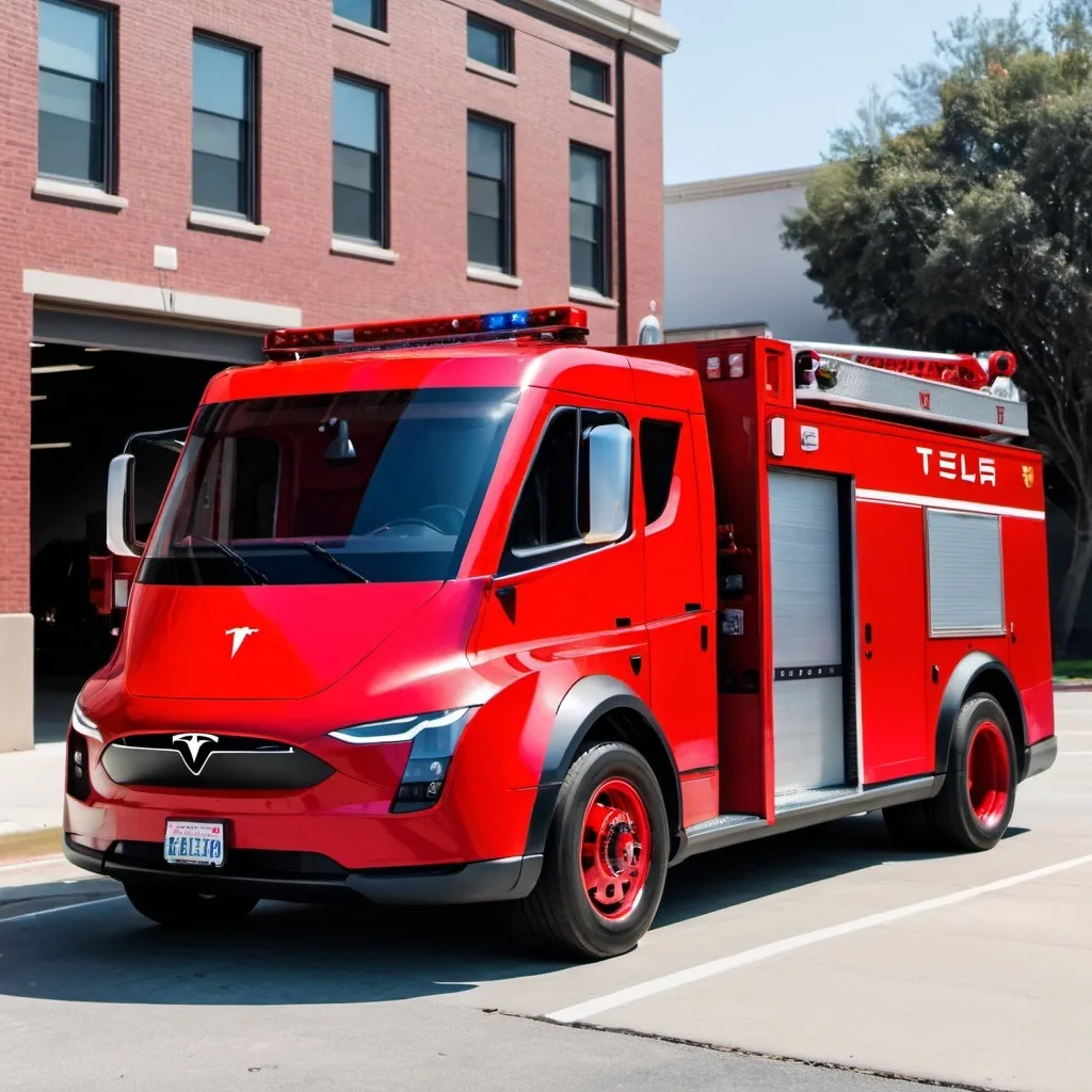 Prompt: Tesla Firetruck
