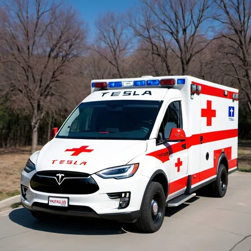 Prompt: Ambulance Tesla