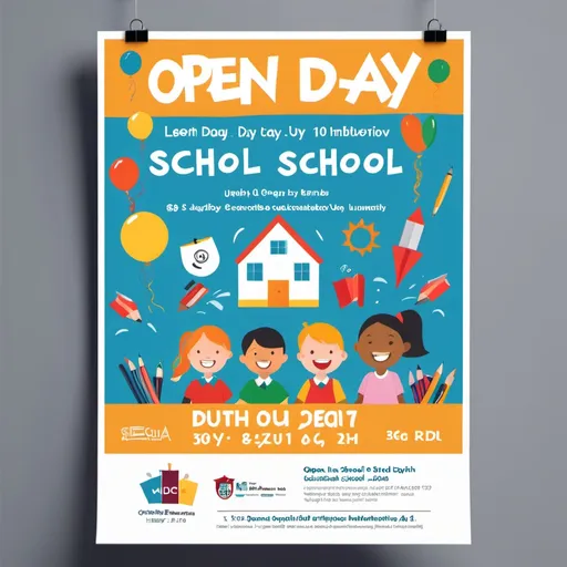 Prompt: poster open day scuola

