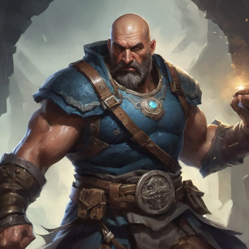 Prompt: (Torso) Male stocky large muscular 41-year old druid with short-cut hair and beard, engaged in combat casting a light-spell inside of a windy dungeon, pathfinder, d&d setting, realistic, enhanced shadow quality, colorful
