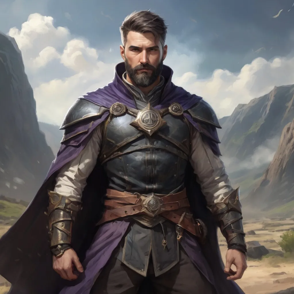 Prompt: (head and torso) Male heavy-set fit 30-year old hunky wizard with short-cut hair and beard, holding magic-spell, on a windy battlefield, pathfinder, d&d setting, enhanced shadow quality