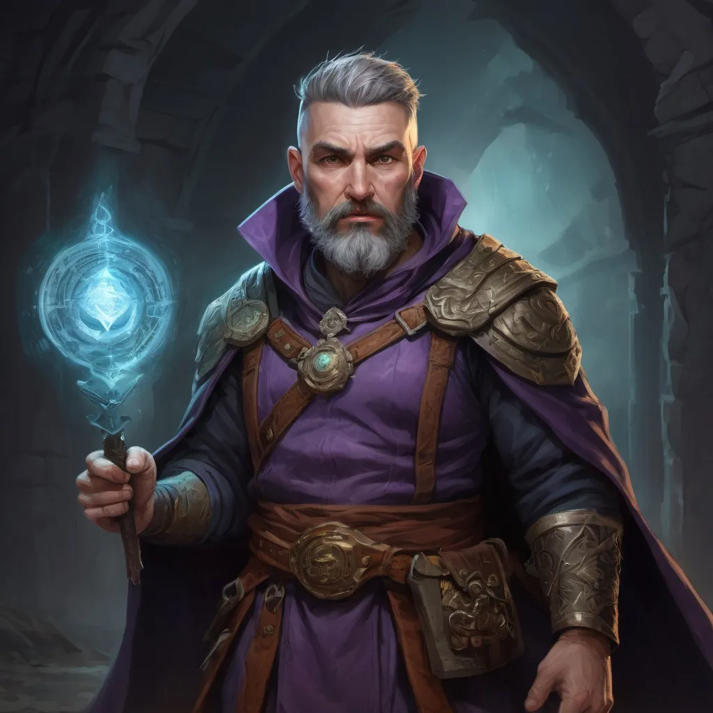 Prompt: Male stocky large mature Altantic arcane-druid with short-cut hair and beard, exploring a dark astral magical dungeon in combat, pathfinder, d&d setting, in a realistic high quality digital art style, enhanced shadow quality, colorful