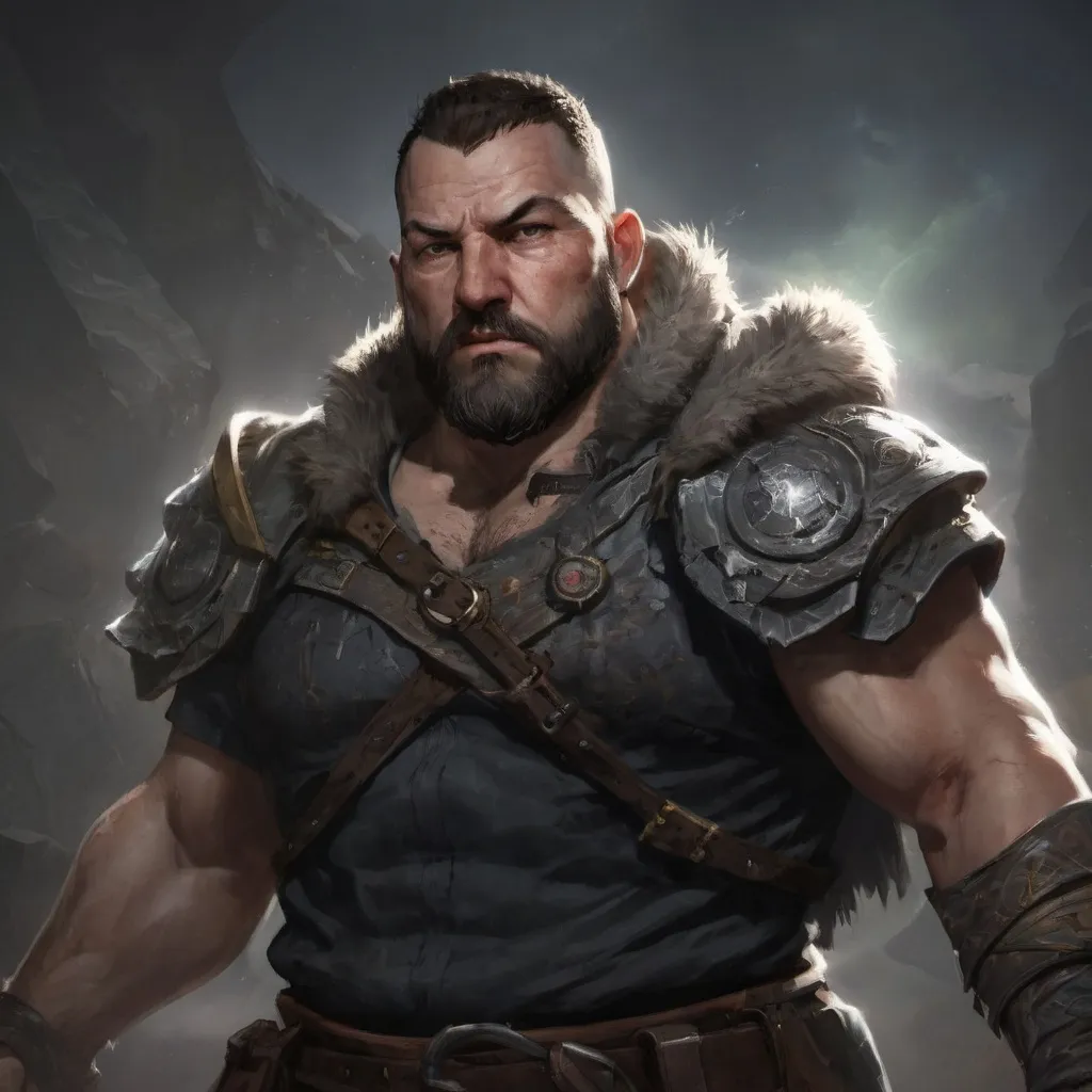 Prompt: (torso) Male stocky large fat 39-year old battle-mage with short-cut hair and beard, open shirt hairy chest, engaged in combat casting an arcane-spell inside of a dark dungeon, in movement, pathfinder, d&d setting, realistic, enhanced shadow quality, colorful