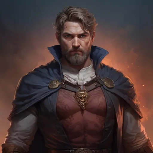 Prompt: (torso) Male stocky large Norwegian sorcerer with short-cut hair and beard, exploring a dark astral dimention, pathfinder, d&d setting, in a realistic high quality digital art style, enhanced shadow quality, colorful